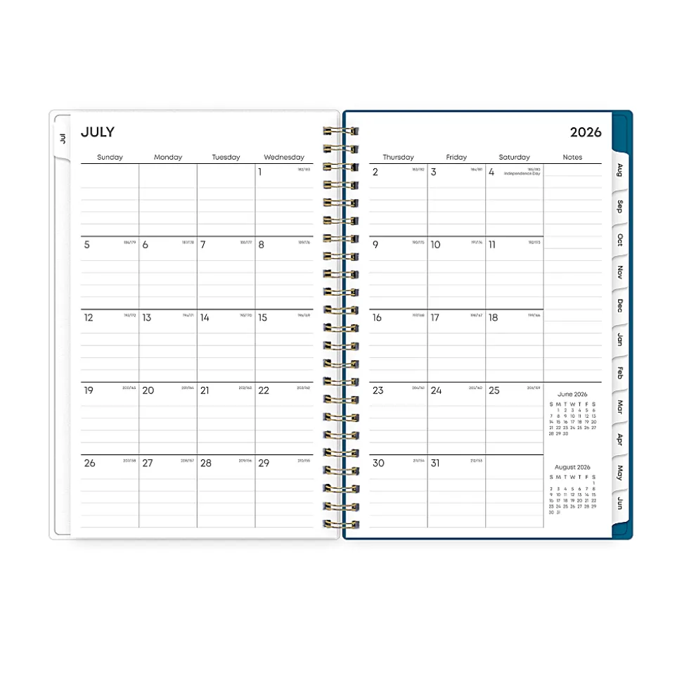 Planning Calendar BS Bakah Blue Frosted PP 5x8 AY26–27