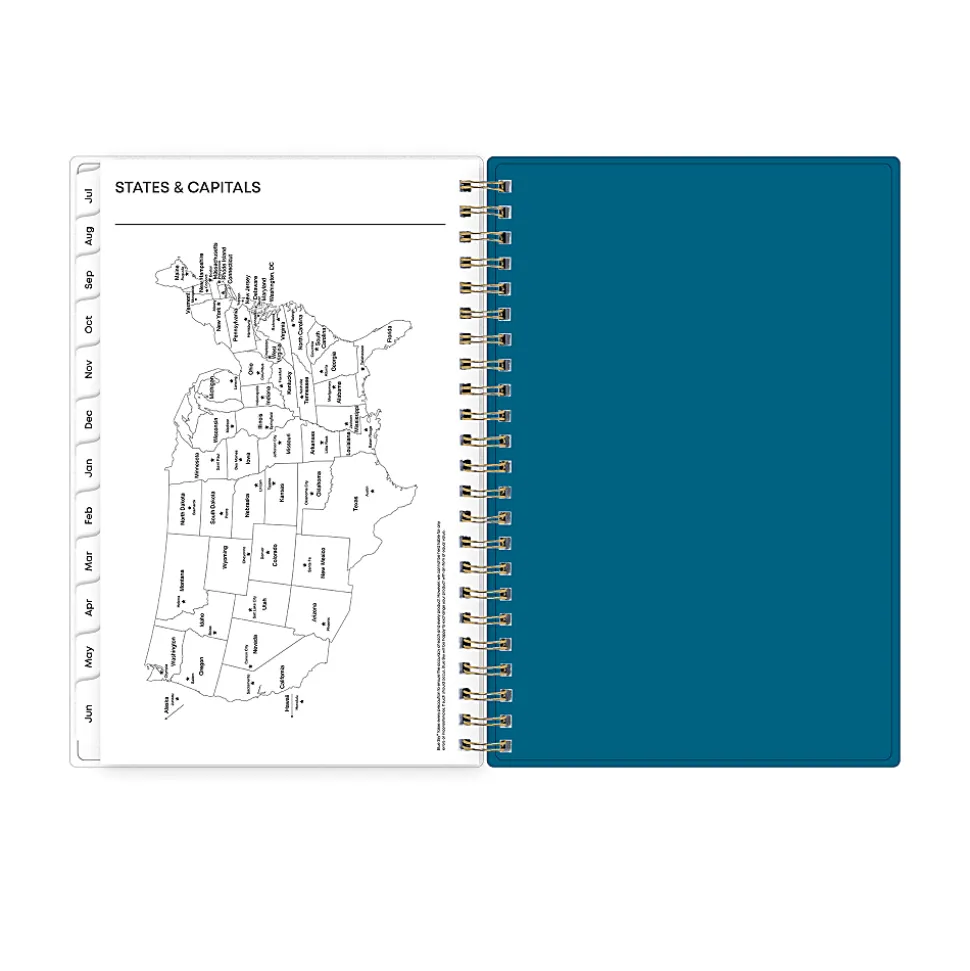 Planning Calendar BS Bakah Blue Frosted PP 5x8 AY26–27