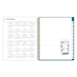 Planning Calendar BS Bakah Blue Frosted PP 8.5x11 AY26–27