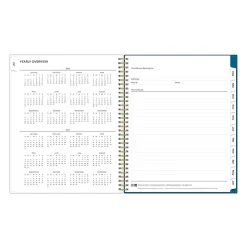 Planning Calendar BS Bakah Blue Frosted PP 8.5x11 AY26–27