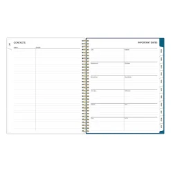 Planning Calendar BS Bakah Blue Frosted PP 8.5x11 AY26–27