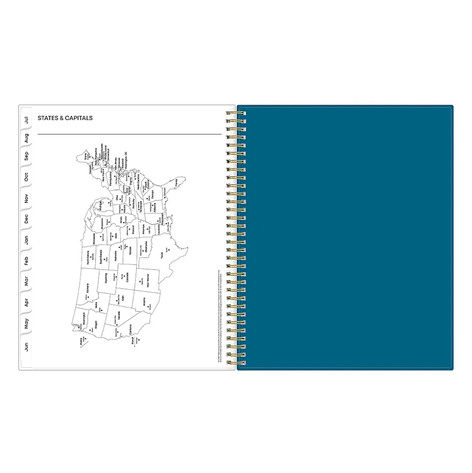 Planning Calendar BS Bakah Blue Frosted PP 8.5x11 AY26–27