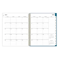 Planning Calendar BS Bakah Blue Frosted PP 8.5x11 AY26–27