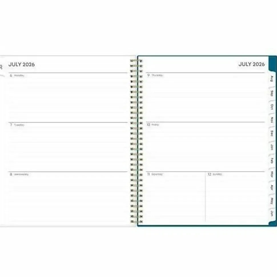 Planning Calendar BS Bakah Blue Frosted PP 8.5x11 AY26–27