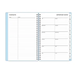Planning Calendar BS Blues PP Double Pockets 5x8 AY26–27
