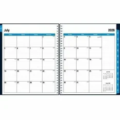 Planning Calendar BS Collegiate Navy PP 8x10 AY26–27 Monthly