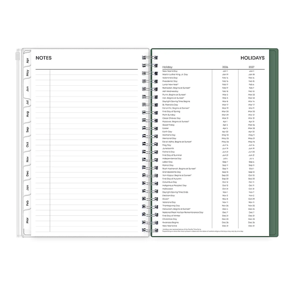Planning Calendar BS Seychelle PP Zip Pouch 5x8 AY26–27 (15-mo)