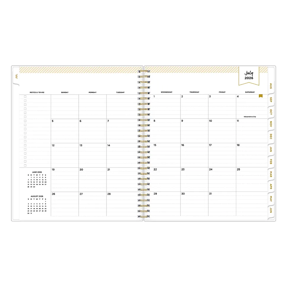 Planning Calendar DD Butterfly Garden Black PP 8x10 AY26–27