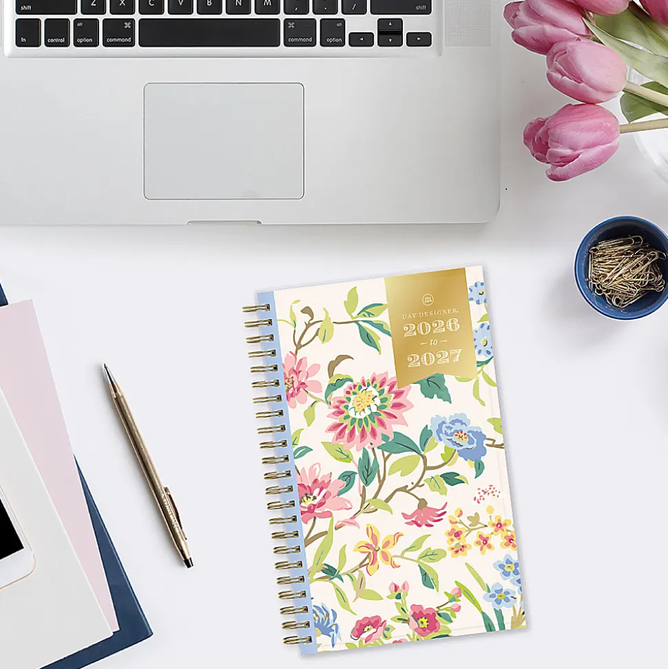 Planning Calendar DD Climbing Floral Blush CYO 5x8 AY26–27