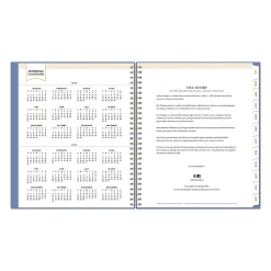 Planning Calendar DD Periwinkle PP 8x10 AY26–27 Monthly