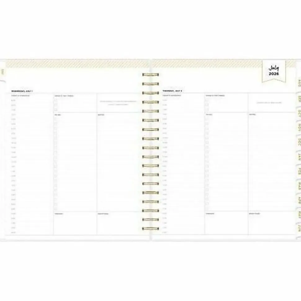 Planning Calendar DD Rugby Stripe Black PP 8x10 AY26–27 Daily