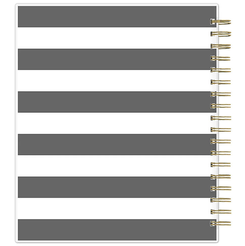 Planning Calendar DD Rugby Stripe Black PP 8x10 AY26–27 Daily
