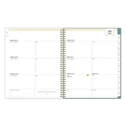 Planning Calendar DD Scattered Leaves Green PP 8.5x11 AY26–27
