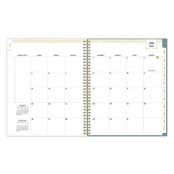 Planning Calendar DD Scattered Leaves Green PP 8.5x11 AY26–27