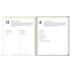 Planning Calendar DD Scattered Leaves Green PP 8x10 AY26–27