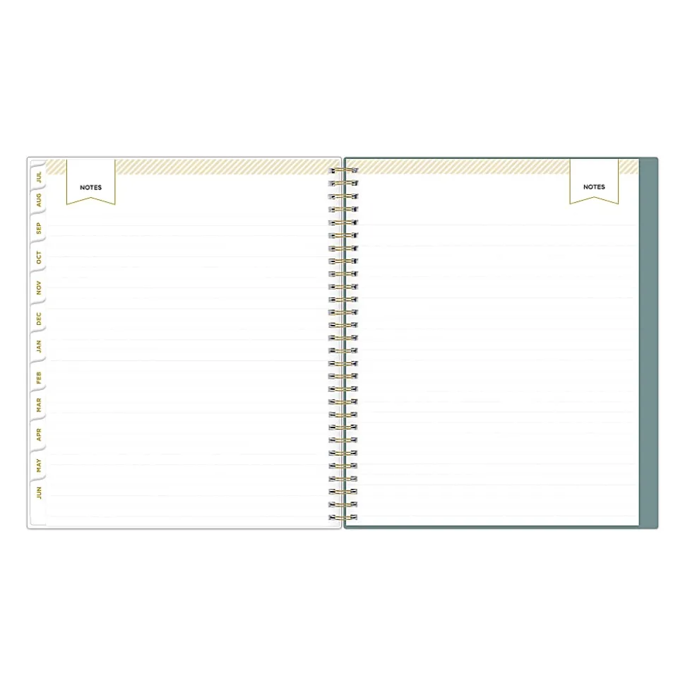 Planning Calendar DD Scattered Leaves Green PP 8x10 AY26–27