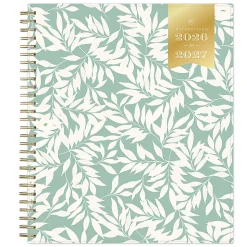 Planning Calendar DD Scattered Leaves Green PP 8x10 AY26–27