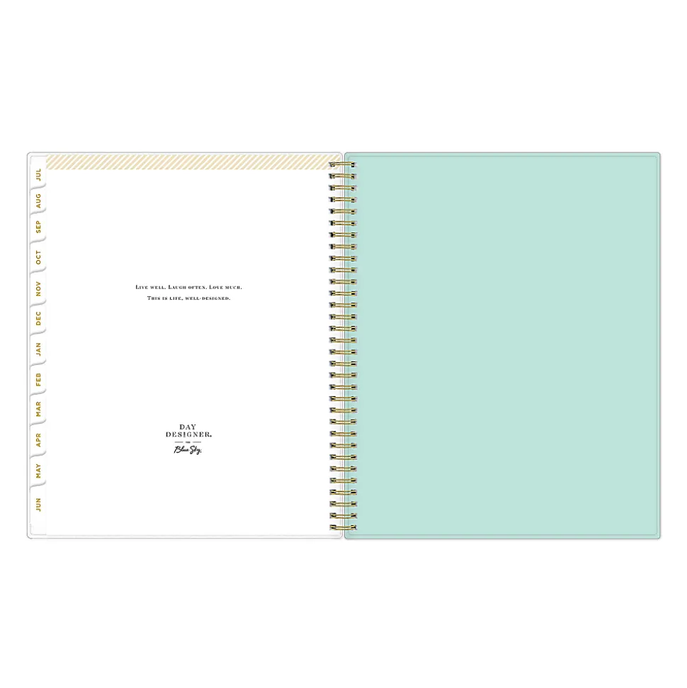 Planning Calendar DD Secret Garden Mint PP 8.5x11 AY26–27 W/M