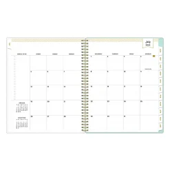 Planning Calendar DD Secret Garden Mint PP 8.5x11 AY26–27 W/M