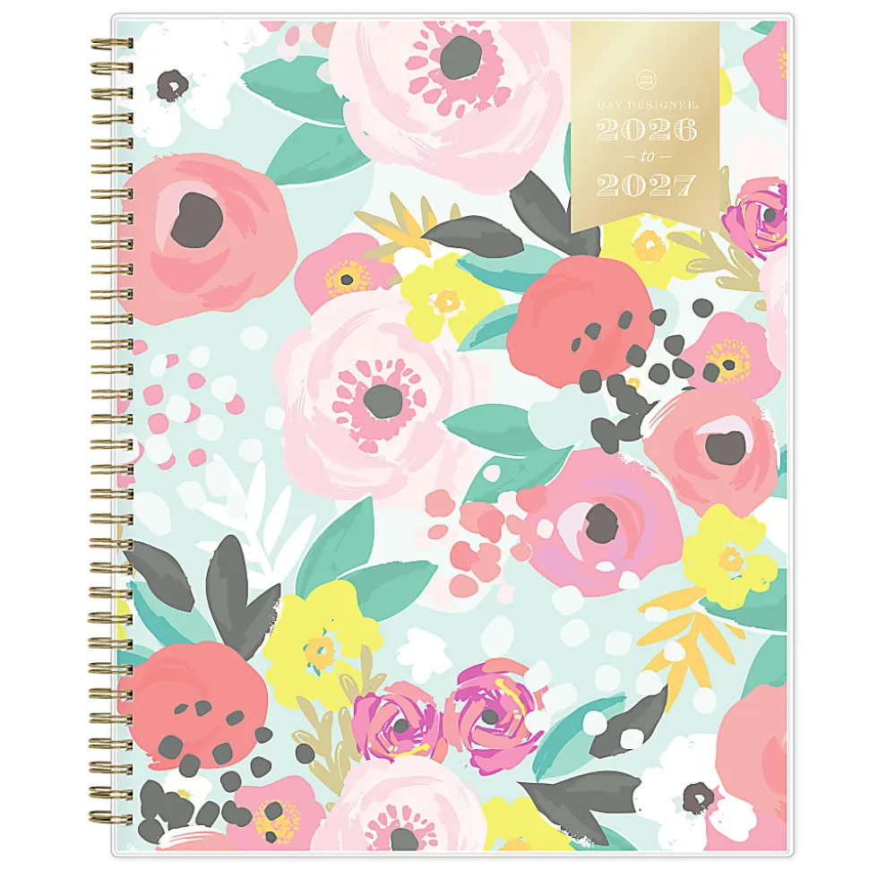 Planning Calendar DD Secret Garden Mint PP 8.5x11 AY26–27 W/M
