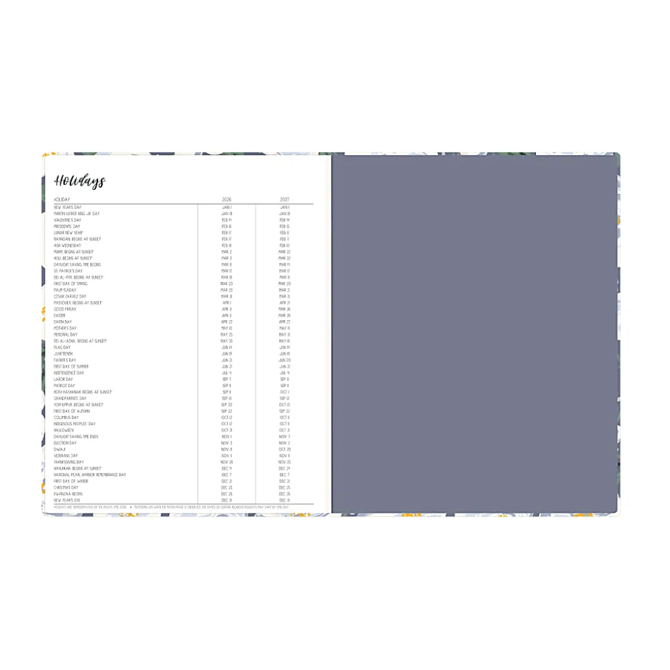 Planning Calendar IPC Celine Navy Matte 8x10 AY26–27