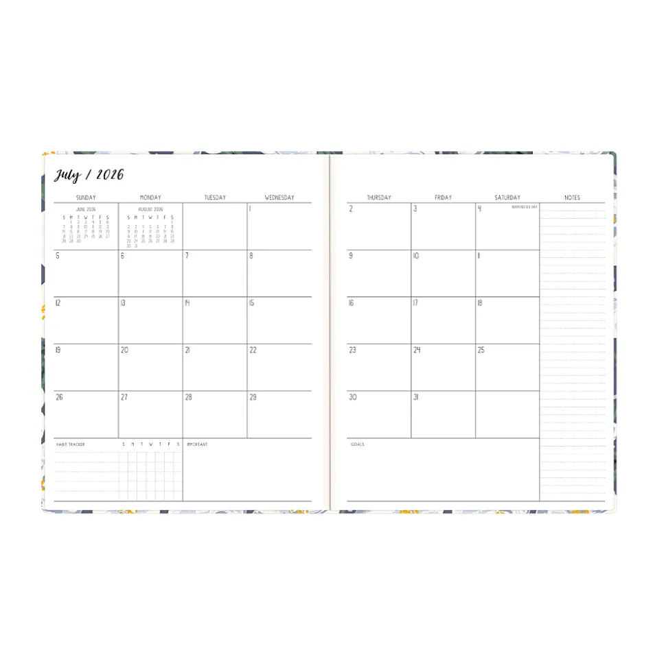 Planning Calendar IPC Celine Navy Matte 8x10 AY26–27