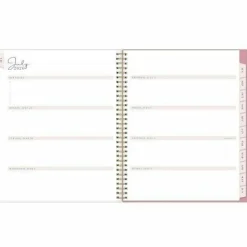 Planning Calendar RP Peony PP 8.5x11 AY26–27 Weekly/Monthly