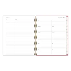 Planning Calendar RP Peony PP 8.5x11 AY26–27 Weekly/Monthly