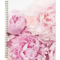 Planning Calendar RP Peony PP 8.5x11 AY26–27 Weekly/Monthly