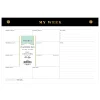 Planning Pad DD Black Matte 10x7.25 AY26–27 Weekly