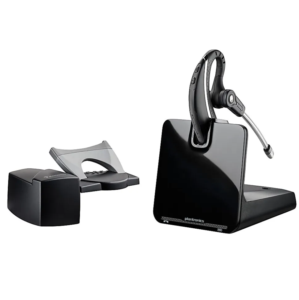 Plantronics® CS530 Wireless Headset System With HL10 Lifter, Black/Gray/Silver