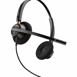 Plantronics® EncorePro Binaural Over-The-Head Headset, HW520, Black, 89434-01