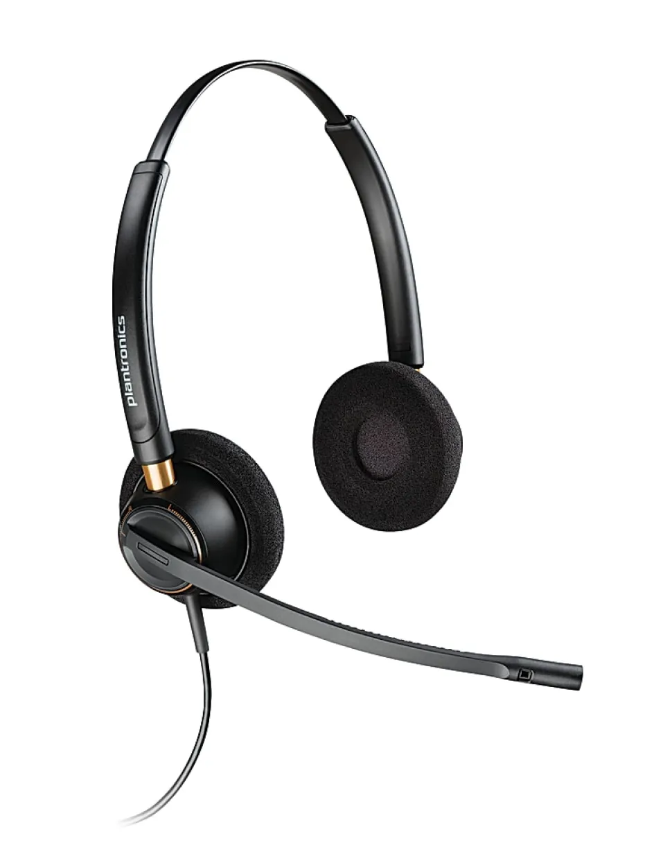 Plantronics® EncorePro Binaural Over-The-Head Headset, HW520, Black, 89434-01