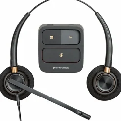 Plantronics® EncorePro Binaural Over-The-Head Headset, HW520, Black, 89434-01
