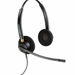 Plantronics® EncorePro Binaural Over-The-Head Headset, HW520, Black, 89434-01