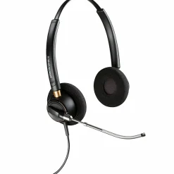 Plantronics® EncorePro Binaural Over-The-Head Headset, HW520V, Black, 89436-01