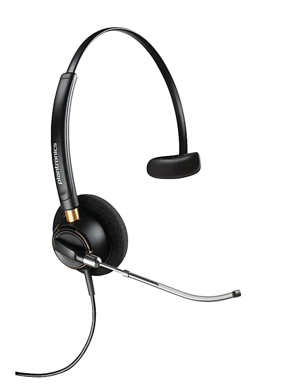 Plantronics® EncorePro Monaural Over-The-Head Headset, HW510V, Black, 89435-01