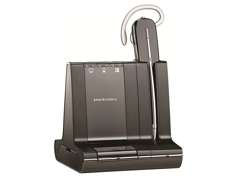 Plantronics® Savi™ 740 Wireless Headset System, Black/Silver