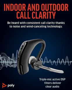 Plantronics® Voyager Legend Wireless Bluetooth® Over The Ear Headset, Black