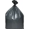 Platinum Plus® Can Liners, 60 gal, 1.55 mil, 39" x 56", Gray, 10 Bags/Roll, 5 Rolls/Carton