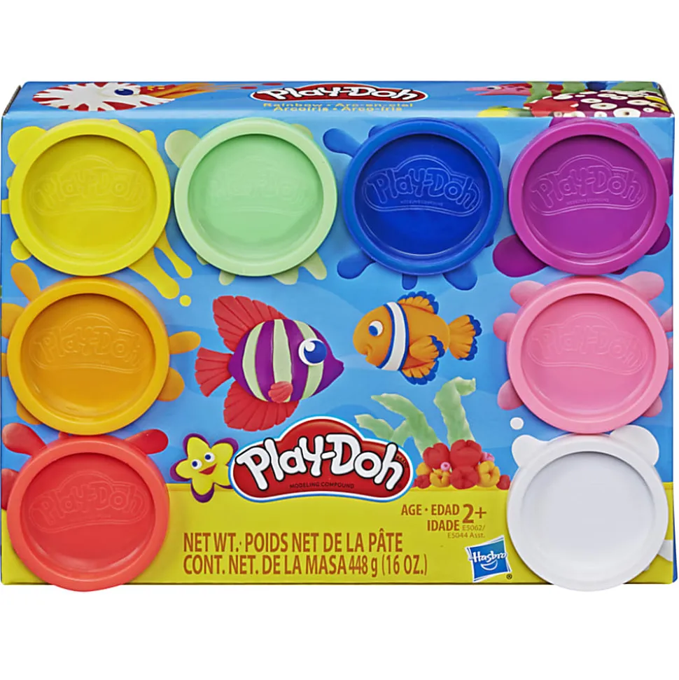 Play-Doh® Rainbow Starter Pack, 2 Oz, Pack Of 8 Cans