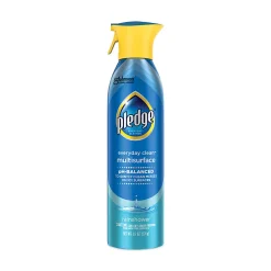Pledge® Multi-Surface Everyday, Rainshower, 9.7 oz Aerosol Spray, 6/Carton