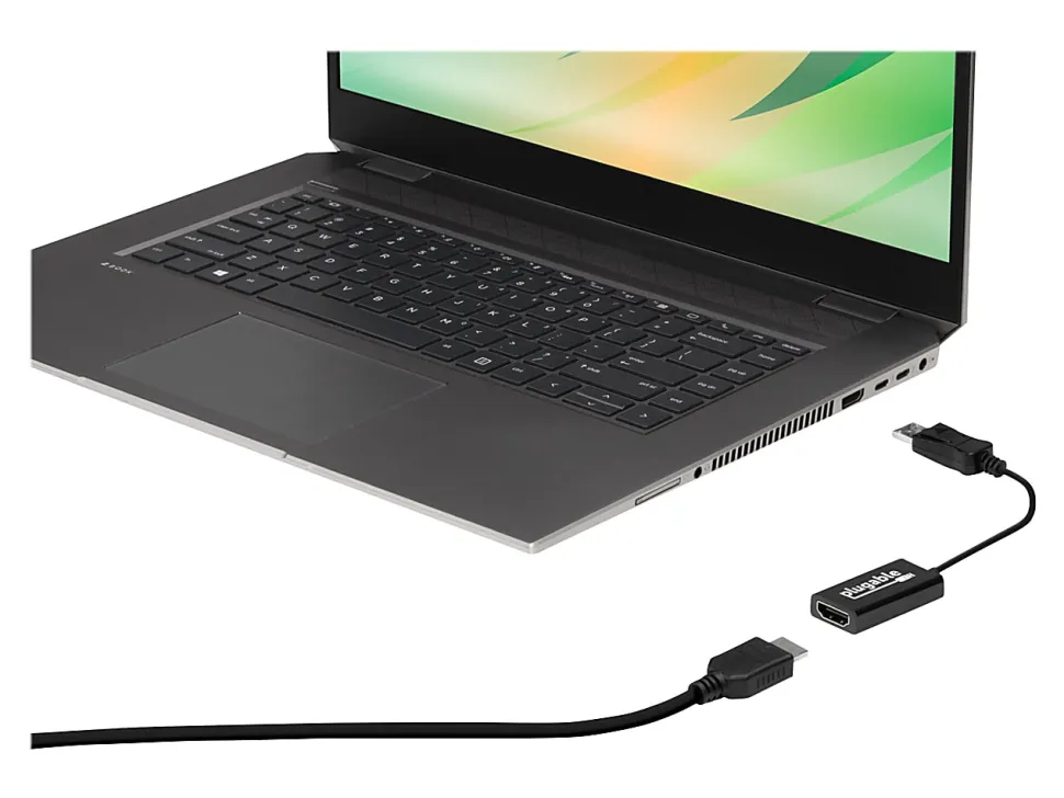 Plugable Active DisplayPort to HDMI Adapter - Connect any DisplayPort-Enabled PC or Tablet to an HDMI Enabled Monitor, TV or Projector - DPHDMI