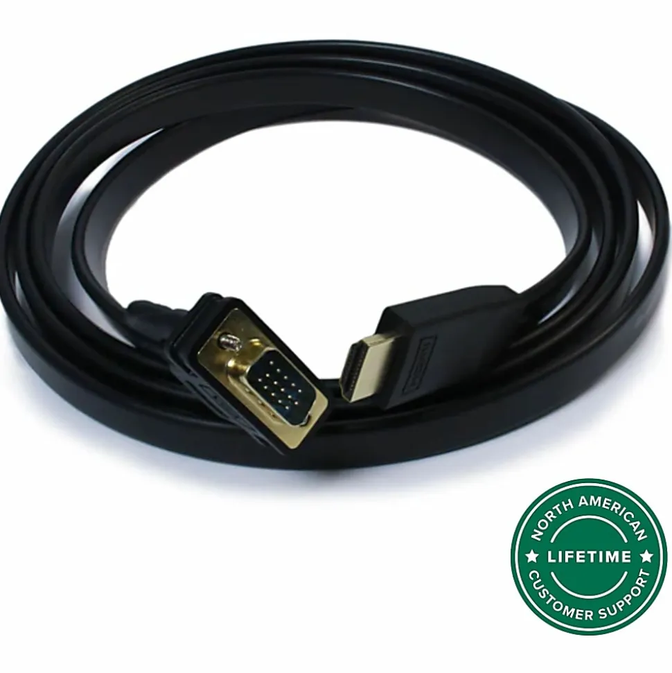 Plugable HDMI to VGA Active Adapter Cable - First End: 1x HDMI Male Digital Audio/Video - Second End: 1x H - HDMIVGA