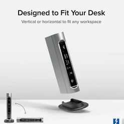 Plugable 16-in-1 Thunderbolt 4 Dock with 100W Charging, 4K Quad Monitor Setup  - TBT4UDZ