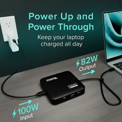 Plugable 7-in-1 USB C Docking Station Dual Monitor - Dual HDMI Dock is Compatible with Mac and Windows - USBC6950PDZ