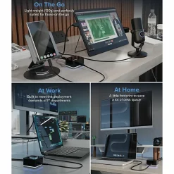 Plugable USB C Cube - Mini Docking Station, Compatible with Thunderbolt 3 Ports and Specific USB-C Systems - UDCUBE
