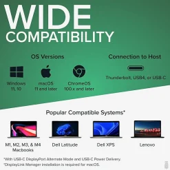 Plugable USB C Triple Display Docking Station with Laptop Charging,  - UD3900PDZ