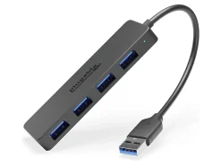 Plugable USB3-HUB4A - Hub - 4 x SuperSpeed USB 3.0 - desktop
