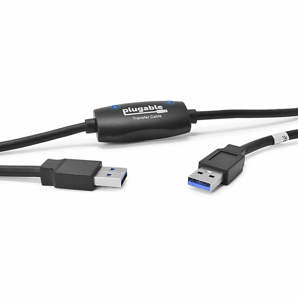 Plugable USB 3.0 Transfer Cable, Unlimited Use, Transfer Data Between 2 Windows PC's - - USB3TRAN